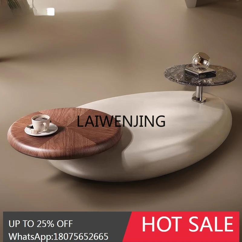 

SGF round coffee table creative multi-functional rotating medieval tea table low table