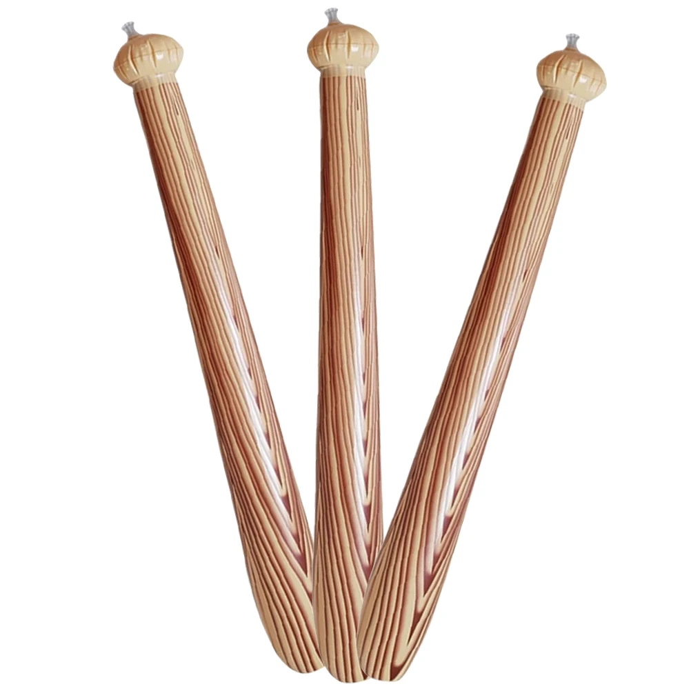 

3 Pcs Guitar Inflatable Baseball Bat Child Toddler Toys for Boys Little Pvc Cheering Stick