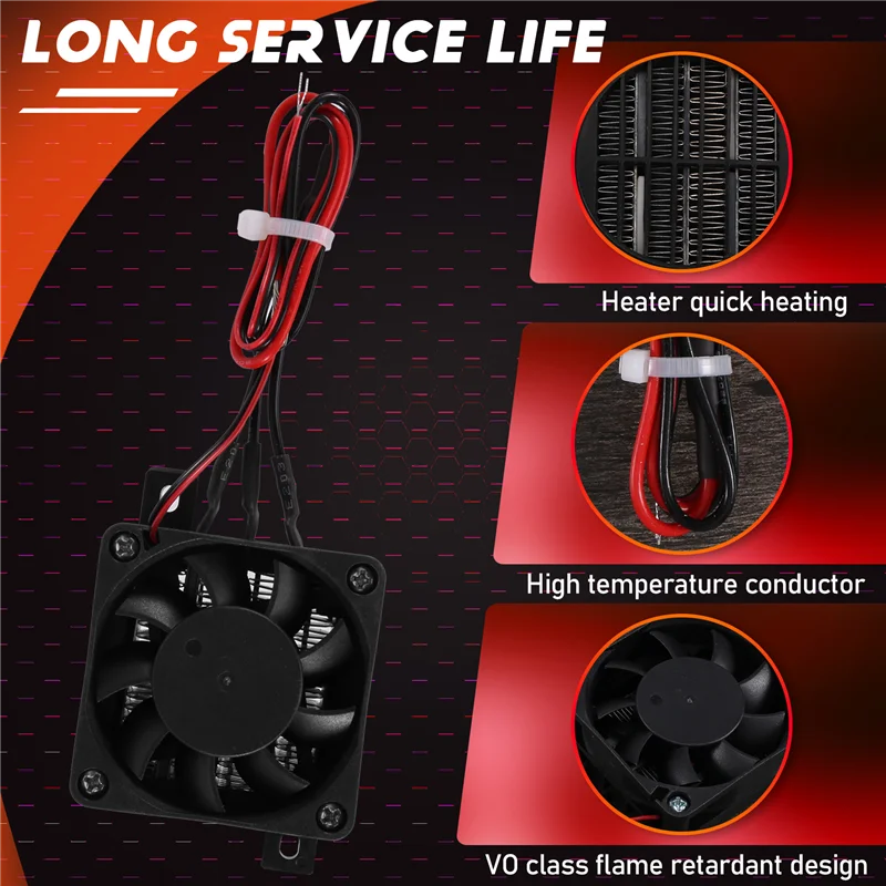 

【People Favorite】Air Heater Fan For Small Room Space Car Heater Portable Fan Heaters (12V 100W)