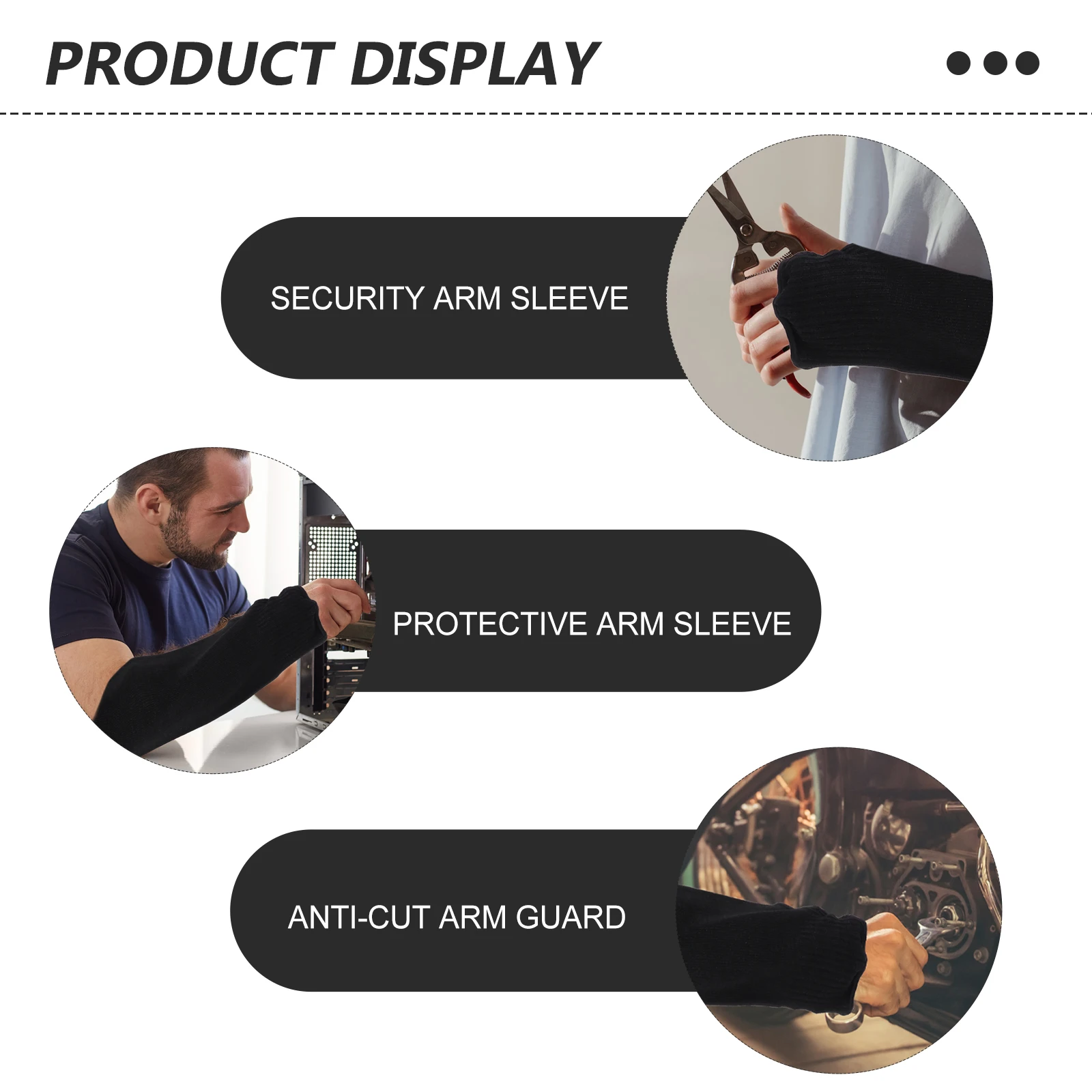 

4pcs Anti Durable Long Lasting Small Light Easy Carry Prevent Injury Ergonomic Comfortable Protective Arm Sleeve
