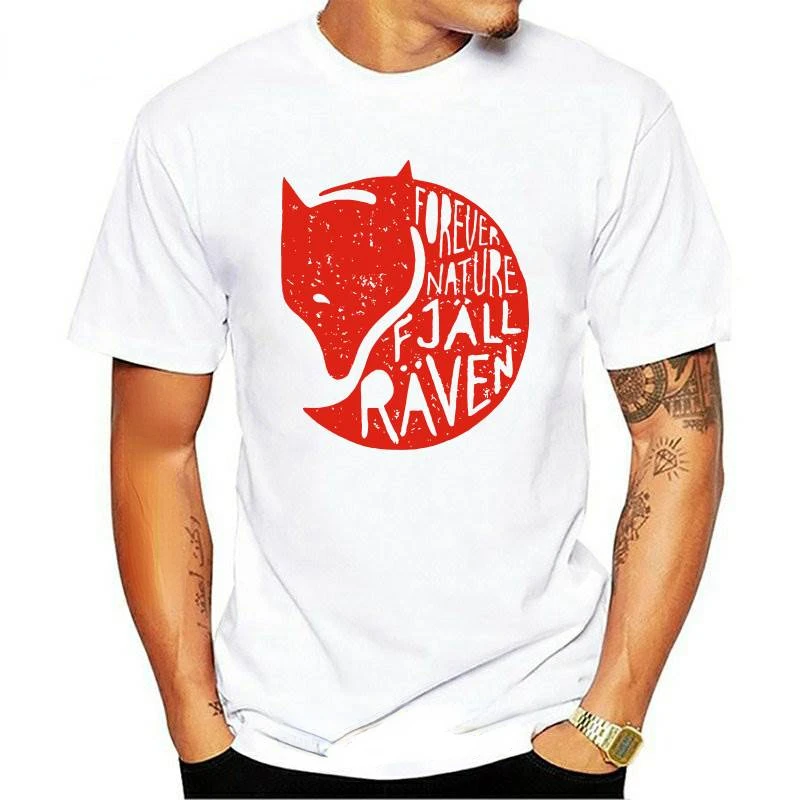 Fjall Unisex Forever Nature Raven T-Shirt Women Men Short-sleev Fashion Loose Breathable Graphic Tee Funny Streetwear Tops