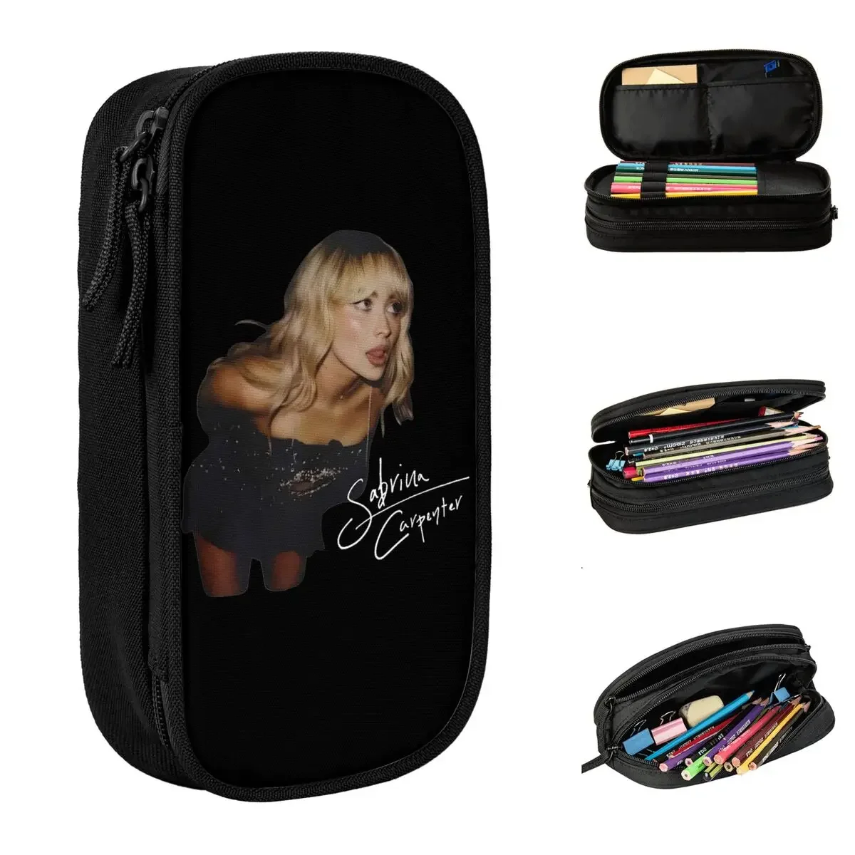 

Carpenter Eras Tour 2024 Pencil Cases Espresso Album Pen Bag Girls Boys Large Storage Students School Gifts Pencilcases