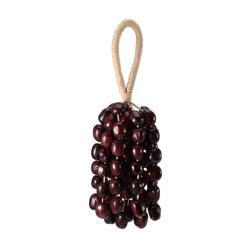 [NEW!ABKG】 Hand Cranked Wind Chime 96 Cardamom Natural Nut Shells Seed Shell Shaker Sound Healing Instrument