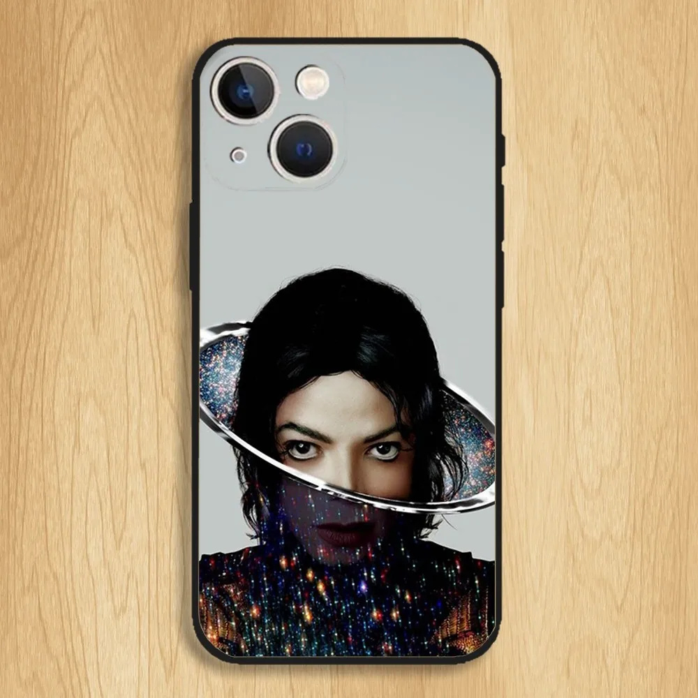 Michael Jackson Singer Phone Case For iPhone15,14,13,12,11,Pro,Max,Plus,Mini,X,XS,XR,8,7,6,S,Plus,SE Soft Black Case