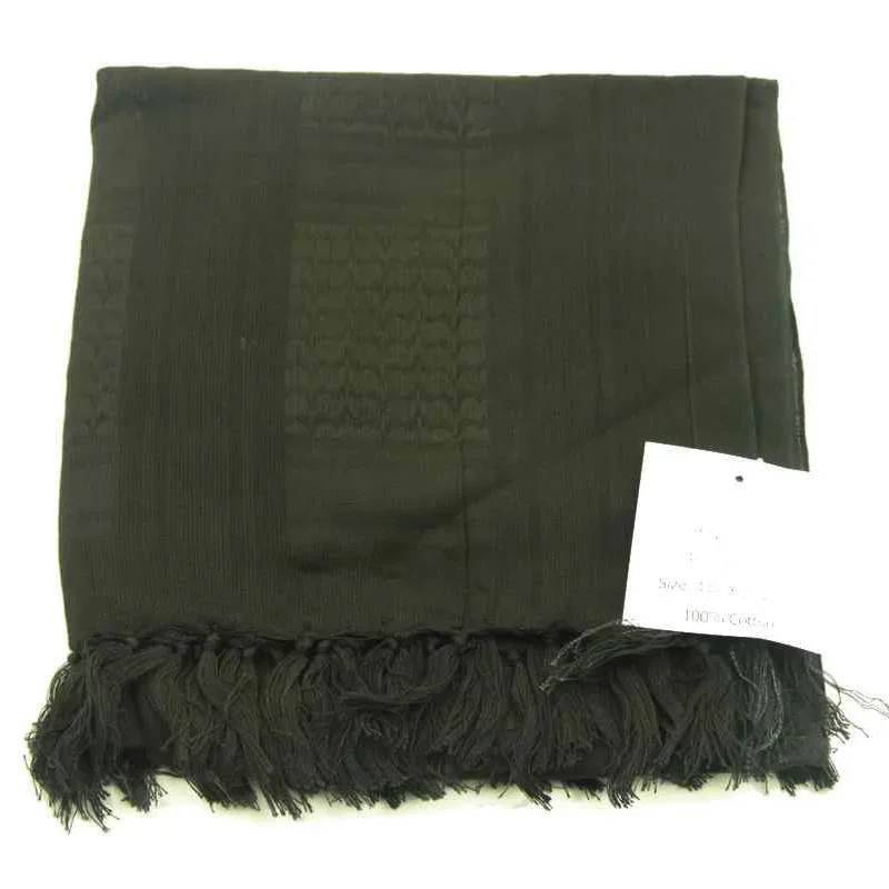 Männer Frauen Military Tactical Keffiyeh Shemagh Arabischen Schal Schal Hals Abdeckung Kopf Wrap Blau 100% Baumwolle Winter Schals