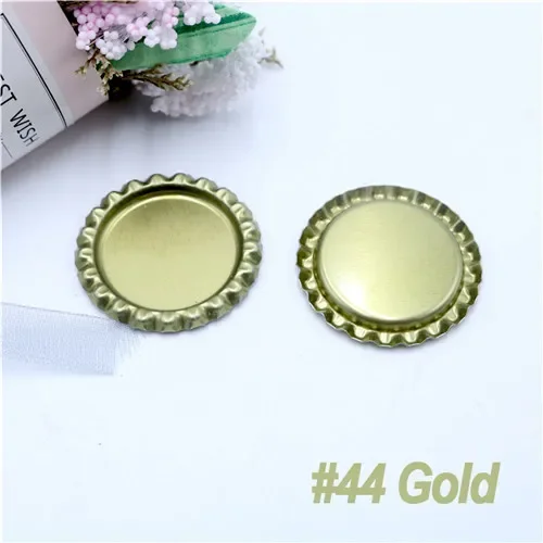 200pcs/lot 24 Colored Inside 1 Inch Flattened Bottle Caps for Crafts DIY Hair Bows Accessories Metal Simulation Beer Bottle Caps image 3