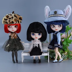 ICY DBS Blyth Doll 1/6 Joint 30cm White Skin Glossy Face Duddy Mouth Cute Short Hair Girl Set Doll BJD Toy Gift