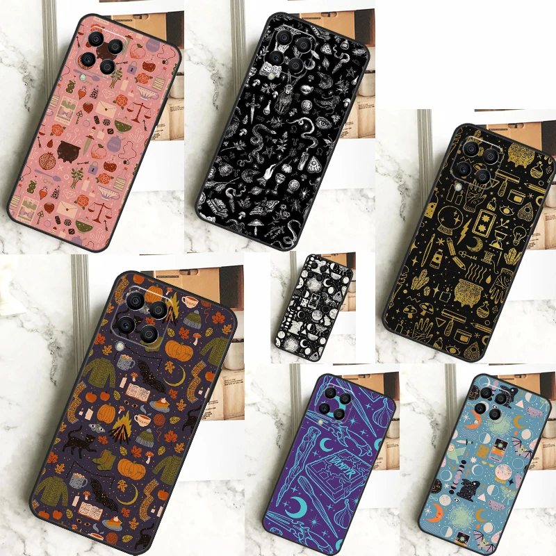 Witch Lunar Magic For Samsung Galaxy M32 M52 M12 M55 M15 M13 M23 M33 M53 M20 M21 M51 M34 M54 M30s M31s Case