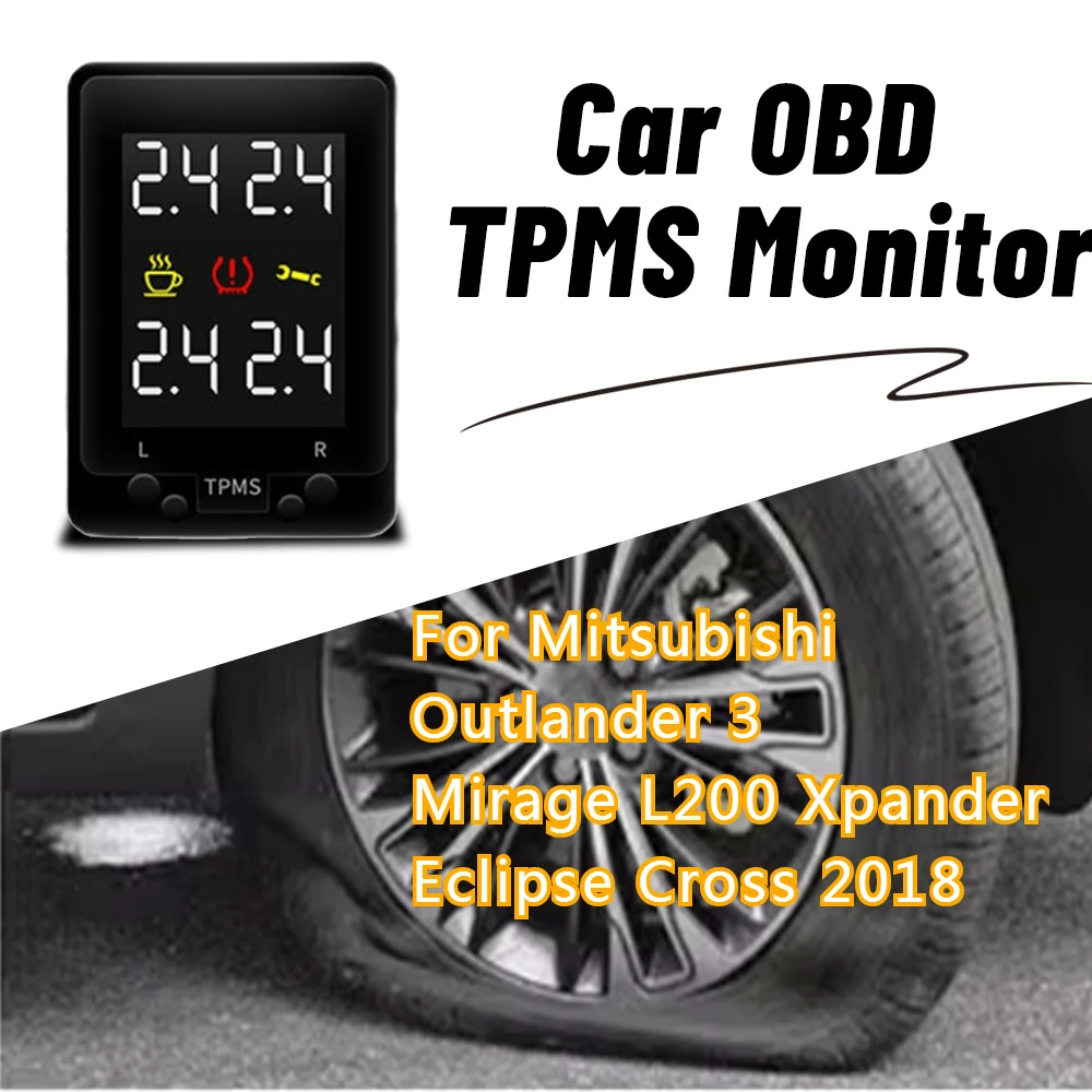 

Car OBD TPMS Indicator Tire Pressure Monitor Systems for Mitsubishi Outlander 3 Xpander 2018 Mirage L200 Eclipse Cross Interior