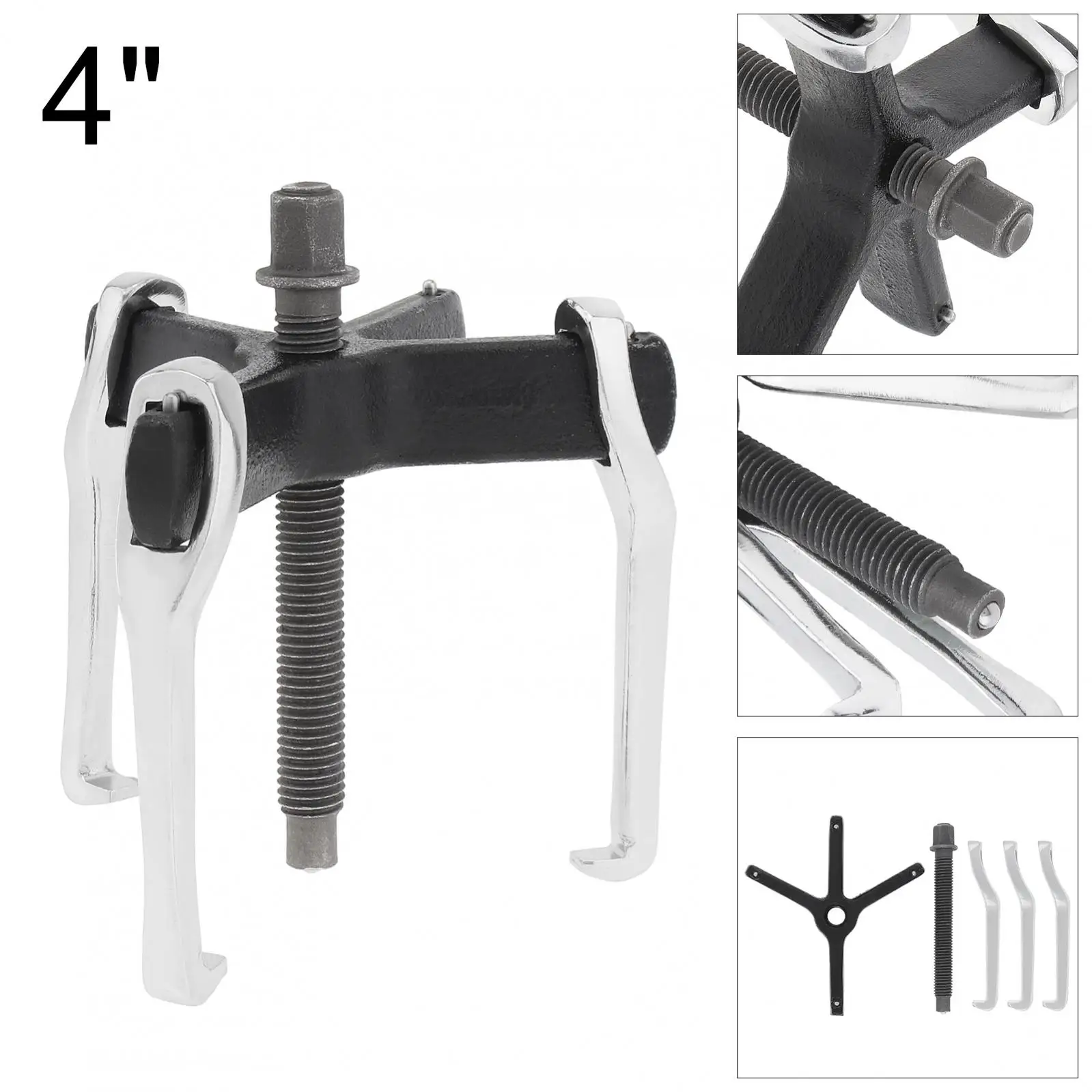 

4 inch Multifunctional Bearing Puller 3 Claws Convertible 2 Claws Auto Car Repair Removal Hand Tools Forge Stamp Bearing Puller