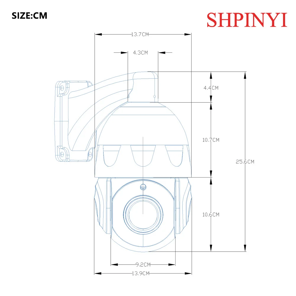 Promotion Limited 500pcs 5MP 20X PoE PTZ Surveillance Camera 100m IR Outdoor Auto Tracking High Speed Dome IP Network Camera