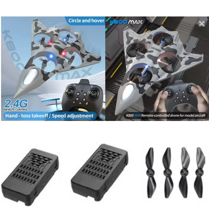 

K800 MAX RC Plane 3.7V 500Mah Battery K800MAX Aircraft Airplane Spare Parts Propeller K800MAX RC Drone Battery Spare Accessories