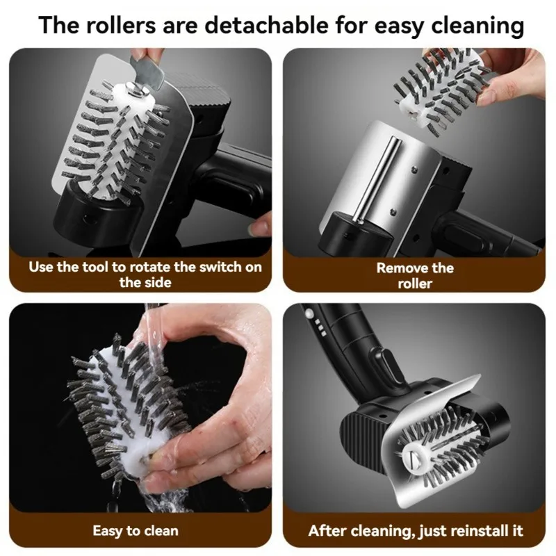 ALIM-Stainless Steel Electric BBQ Grill Brush - Portable Rechargeable Cleaning Brush For Outdoor Camping