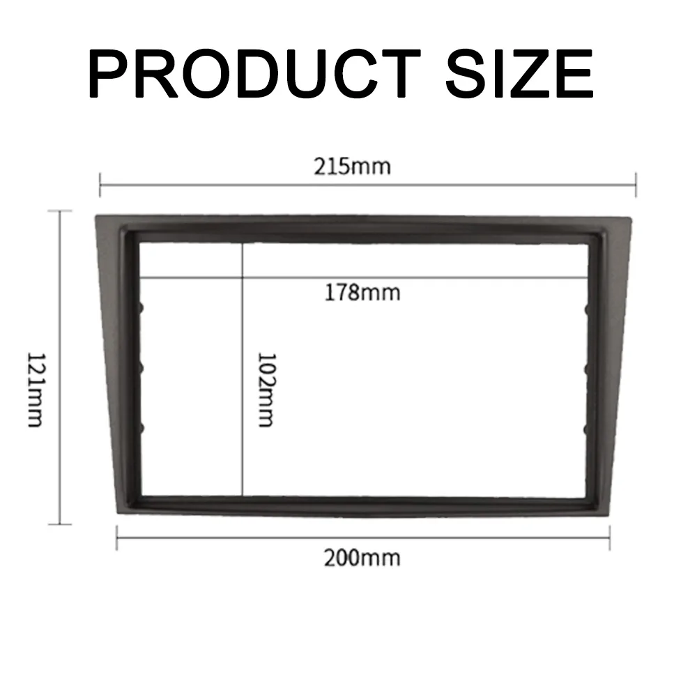 Double Din Radio Fascia for Opel Astra Antara Corsa Zafira Stereo Panel Dash Installation Trim Kit Face Plate Dashboard Bezel