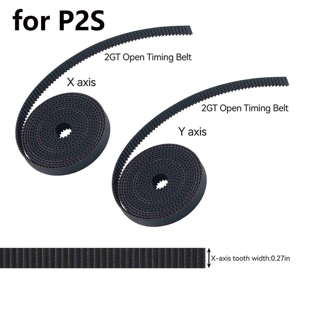 3D Printer High-Quality Wear-Resistant X + Y-Axis Belt Kit for P2S X Axis + Y Axis Synchronous Belt Accessories