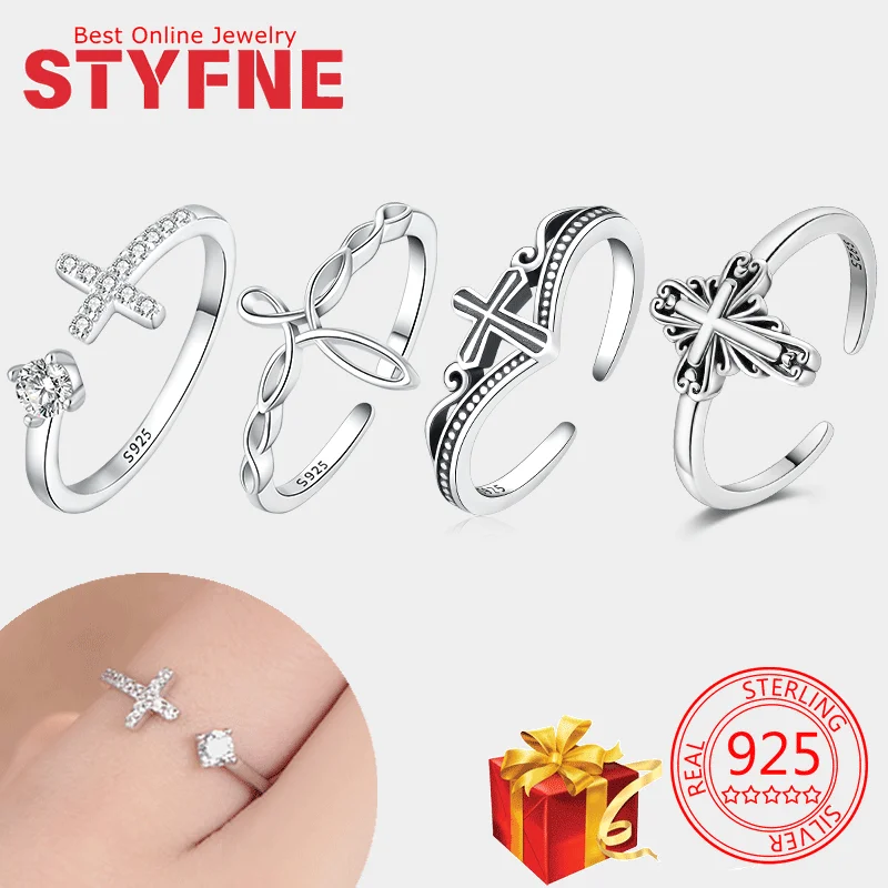 

Woman Rings Cubic Zirconia Religious Belief Luck for Women Fashion Ring Gift DIY Fine Jewelry