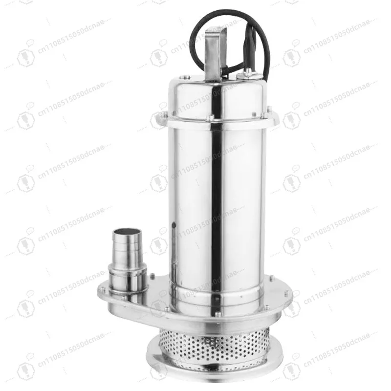 220V High Lift 304 Stainless Steel Submersible Pump Anti-Corrosion Sewage Drainage Pump For Home Farm Industrial Irrigation Use