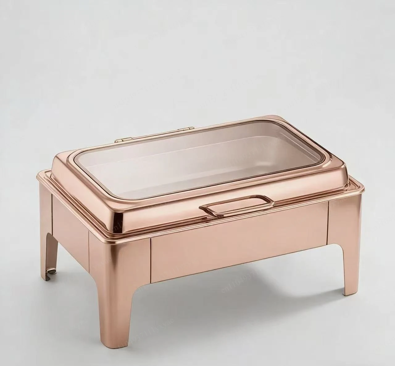 Food Warmer Fuel Pan Saving Gold Stainless Steel Set Chafing Dish Buffet