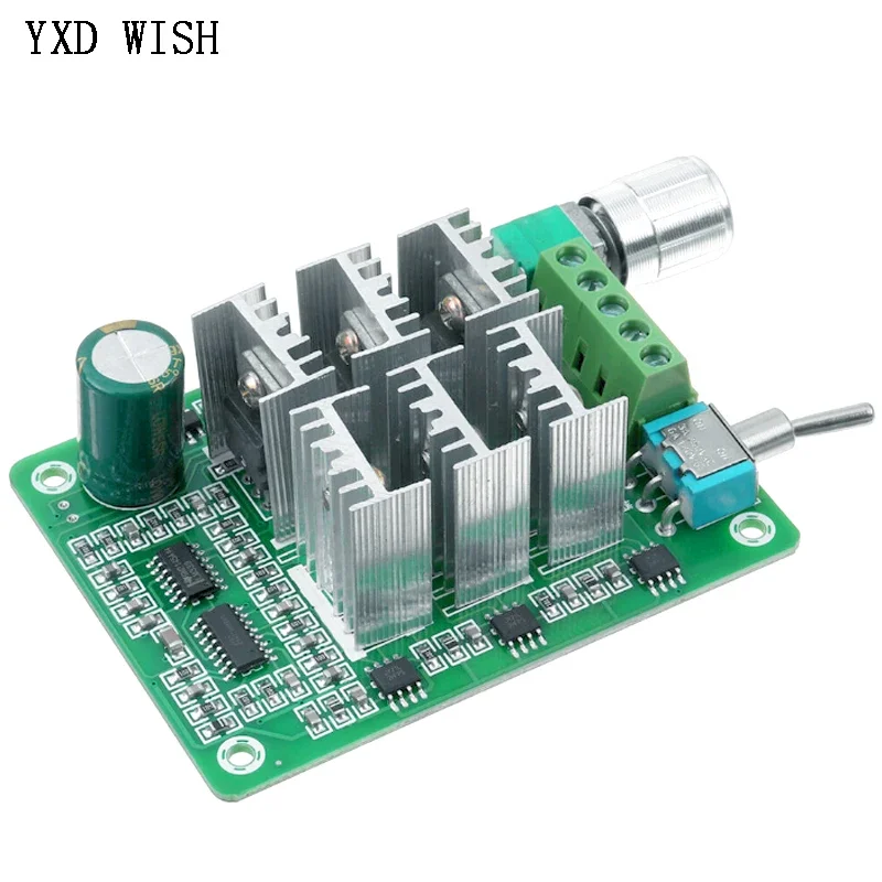 BLDC Motor Speed Controller DC 5-36V 12V 24V 15A BLDC Three-Phase Sensorless Brushless Motor Controller Fan Driver Power Supply