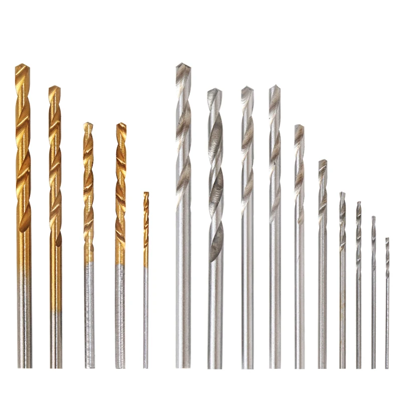 

1.5mm - 3mm Titanium Coated Drill Bits HSS High Speed Steel Drill Bits Set Tool High Quality Power Tools