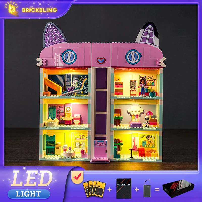 Brick Bling LED Light 10788 Set is suitable for Gabby\'s Dollhouse building blocks (including lighting accessories only)