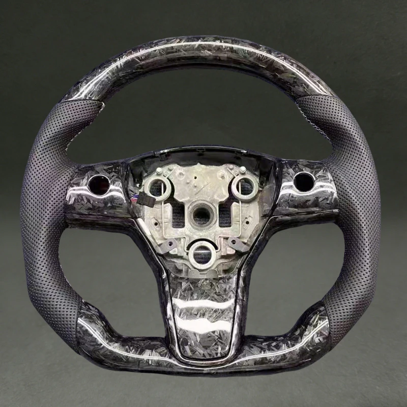 Sport Wheel for Tesla Model 3 Model Y Carbon Fiber Various Materials Customized Car Accessories for Model 3 Model Y Popular New