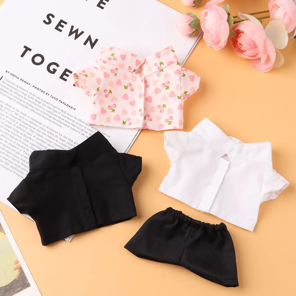 New Fashion Mini Cute Doll Shirt Pants Cotton Doll Clothes For 20 cm American  Doll Collar Coat Doll Coat Doll Accessories