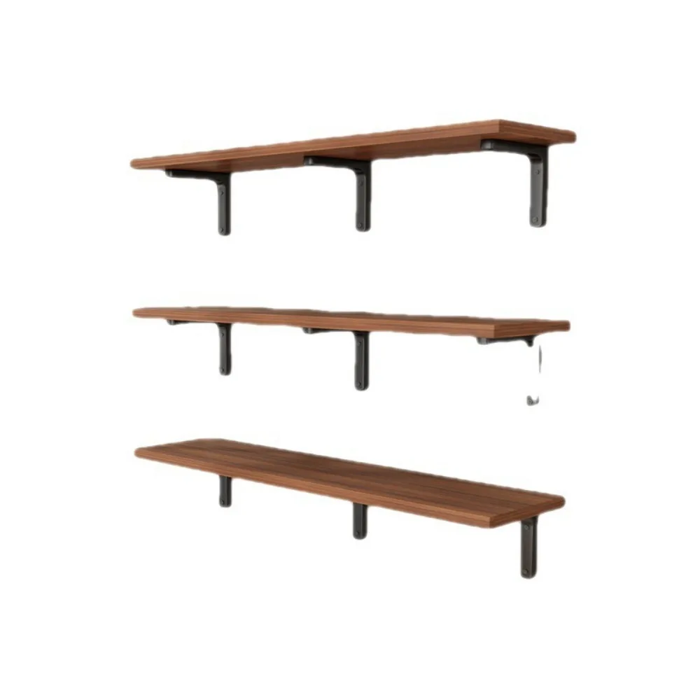 Wamounted shelf, wll partition, all mounted bookshelf, wal straight partition, load-bearing bracket, wooden storage rack