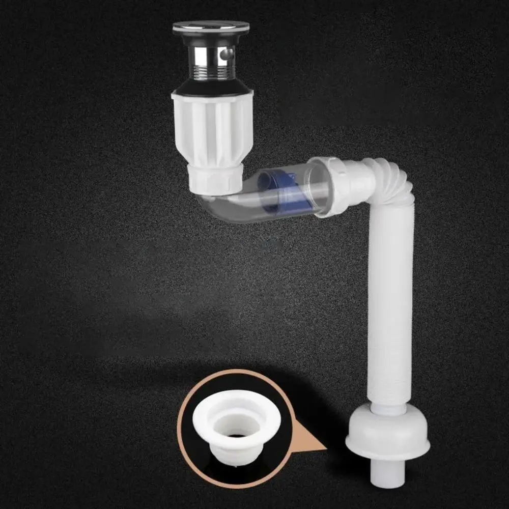 Flip-Top Waschbecken Abfluss Anti Verstopfung Einziehbare Kreuz Abfluss Fallrohr Anti-Geruch Flexible Abflussrohr Küche Bad Zubehör
