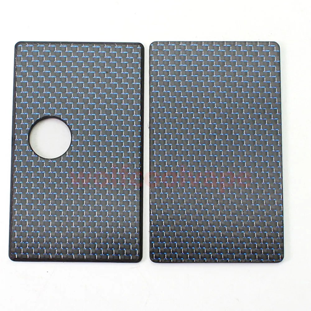 wolfcoolvape vape Round Style Front + Back Door Panel Plates vape for sxk BB / Billet Box Mod Carbon Fiber (2 PCS)