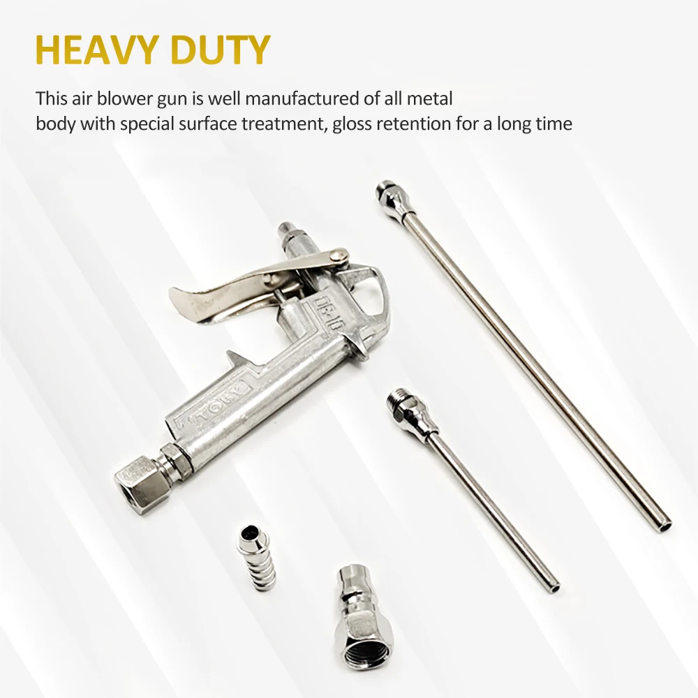 5Pcs Mini Air Blow Gun Kit Pneumatic Dust Blower Gun Air Spray Gun Dust Cleaning Air Blower for Automobile Engine Cleaning