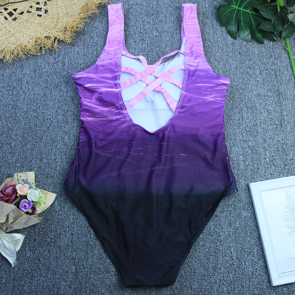 Sexy 2025 Push Up Bikini Set Swimwear Lace Up Biquini Swimsuit Hollow Out Monokini Brazilian One Piece Bathing Suit Beachwear