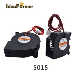 5015 Blower Fan 12V/24V Cooling Fan Turbo Oil Bearing With 2Pin XH2.54 Brushless For Extruder DC Cooler 3D Printer Parts