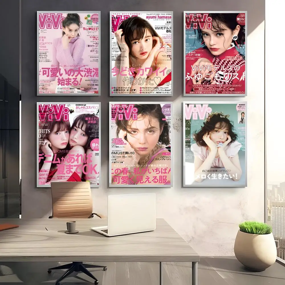 Magazine Cool Gyaru Trend V-ViVi Poster HD art sticky wall waterproof home bedroom bar aesthetic decoration
