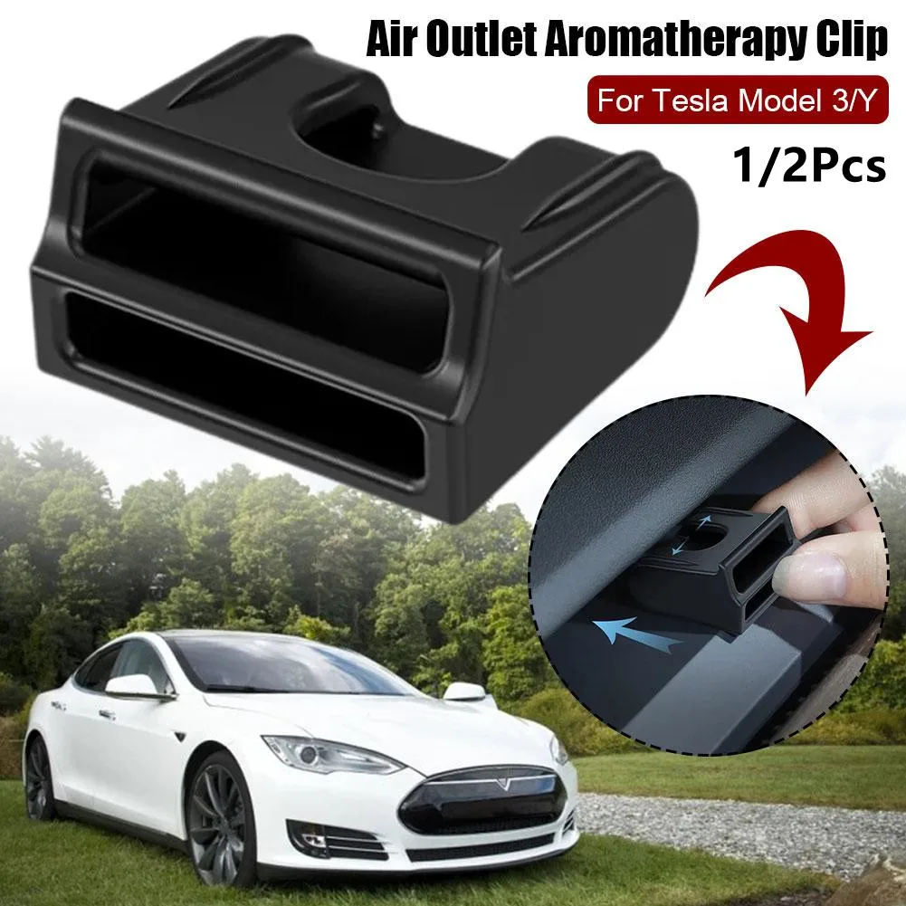 1/2pcs Air Outlet Aromatherapy Clip for Tesla MODEL Y Small Back Clip Aromatherapy Interior Car Clip Car Accessories