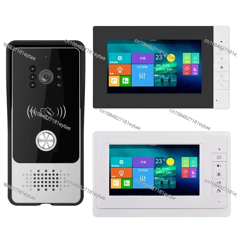 Best Selling Design Wire Door Intercom IP65 Waterproof  7 Inch Villa Video Intercom System