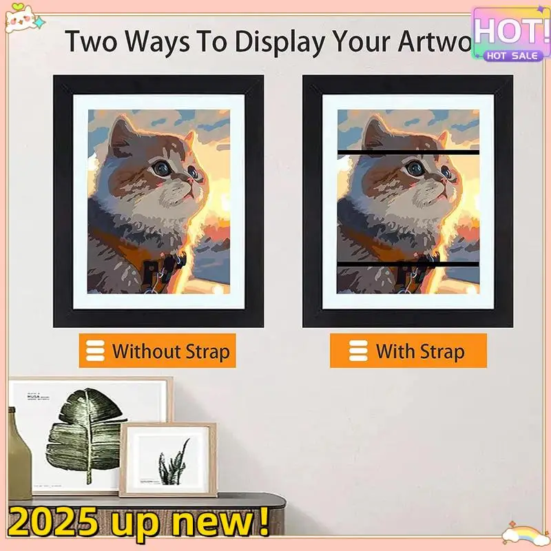 Classy-Children Flip Picture Frame Front Opening Kids Art Display Frames 13.8X10.4Inch, For Kids Drawing Crafting (Black, 2PCS)