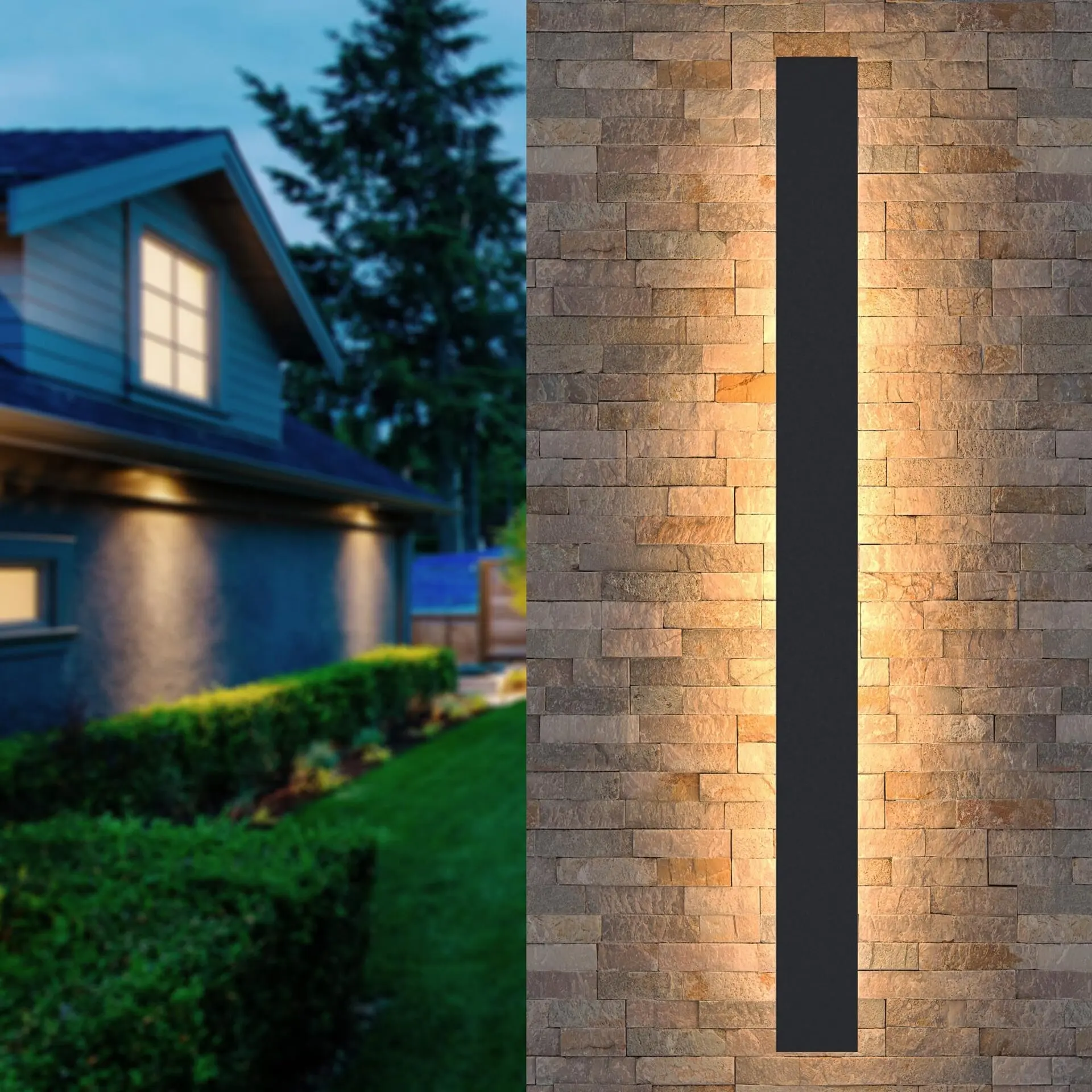 Waterproof outdoor wall lamp LED Long wall lamp IP65 Aluminum Light Garden Villa porch Sconce Light 110V 220V Sconce Luminaire