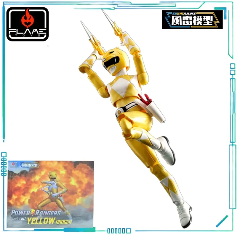 FLAMETOYS Echte FURAI MODEL-serie Wind- en dondermodel Dinosaur Squad (1993) Blue Shirt Warriors Plastic montagemodel