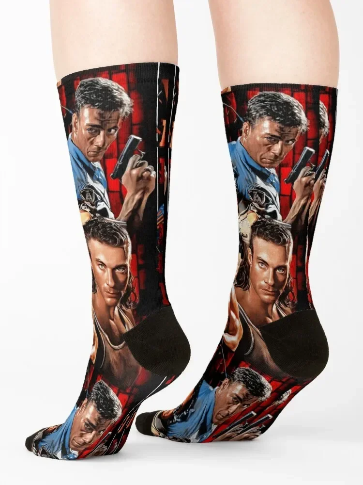 Jean Claude Van Damme Socks warm winter Stockings New year's japanese fashion Socks Girl Men's