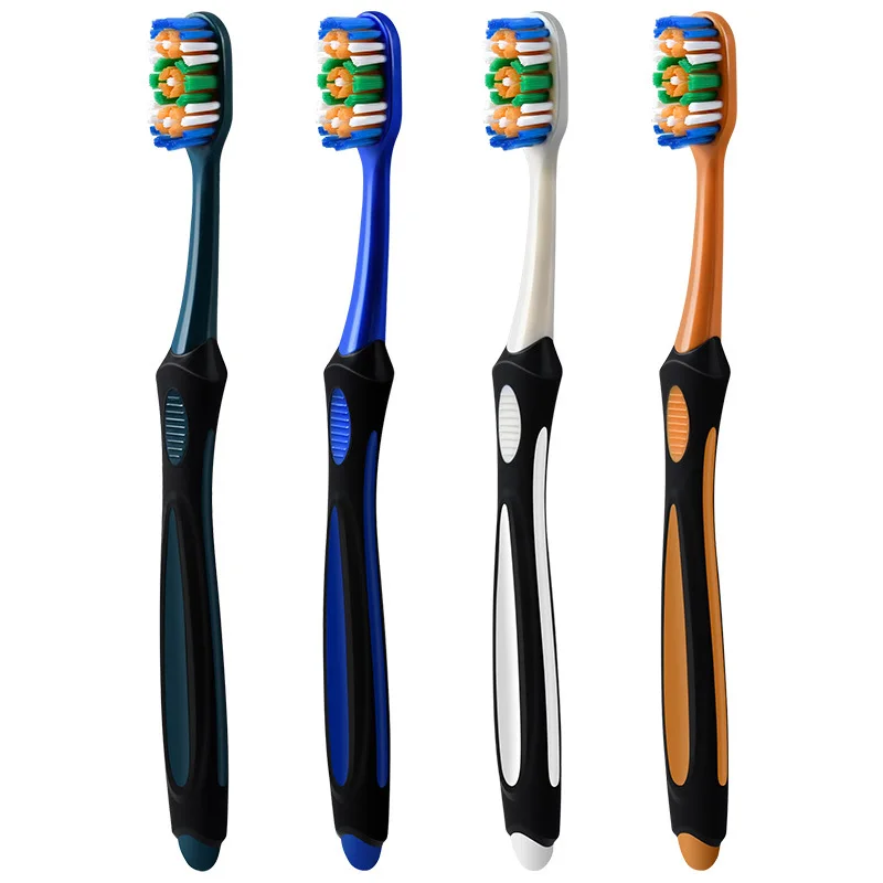

4 Pcs Family Pack Toothbrush, Bamboo Charcoal Soft Bristles Toothbrush,Travel Carry,Color Random