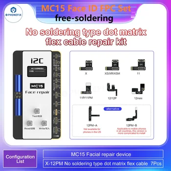I2C MC15 Face ID Repair Lötfreies Flexkabel für IPhone X-15 Dot Matrix Demontagefreier Programmierer Nicht entfernendes Flexkabel
