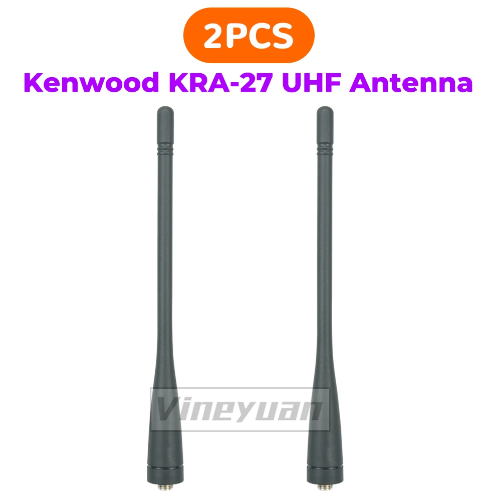 

2xKenwood KRA27 UHF Antenna for Kenwood TK372 TK3160 TK3170 TK3173 TK3180 TK3300 TK5310 TK3206 TK3207 Helical Antenna 400-470MHZ