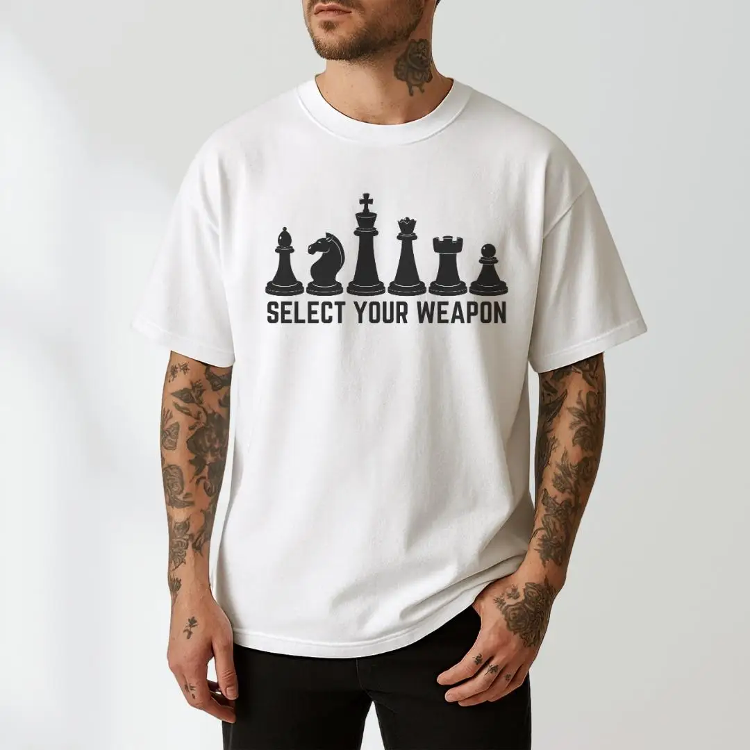 Select Your Weapon Shirt Chess Shirt Chess Player Gift Chess Player Birthday Gift Funny Gift for Chess Master Gambit Shirt