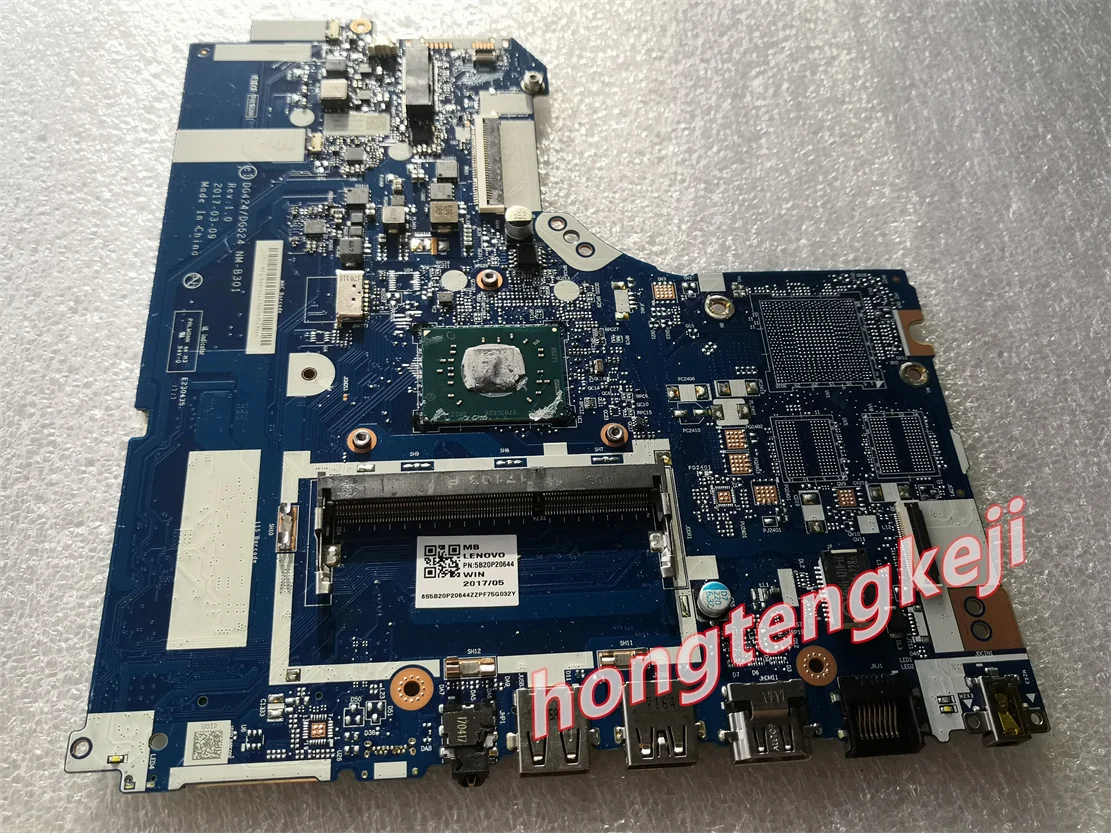 Used 5B20P20644 For Lenovo 320-15AST Laptop Motherboard N3350 DDR4 DG424/DG524 NM-B301