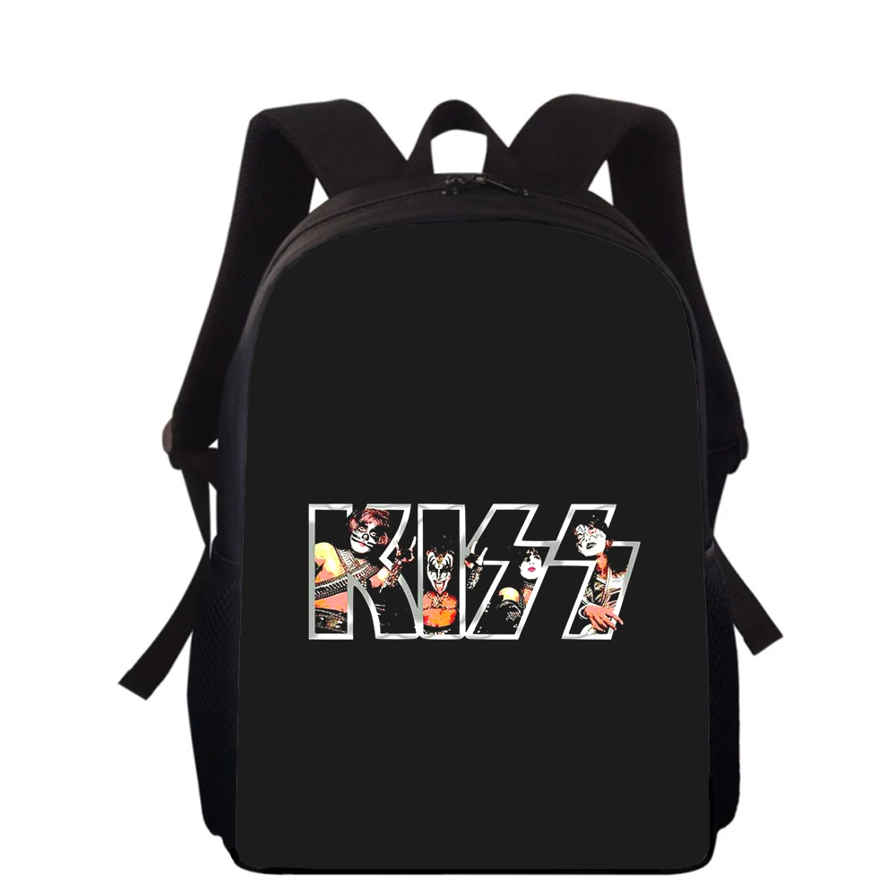 Kiss Band 16 "3D Print Kids zaino borse per la scuola primaria per ragazzi ragazze zaino studenti borse per libri scolastici