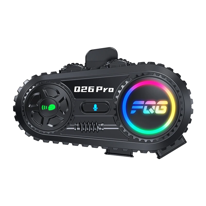 

Bluetooth 6.0 мотоциклетная гарнитура для внутренней связи, шлем для 2 гонщиков, межкоммуникатор, 500 м, водонепроницаемый переговорный телефон для совместного использования музыки