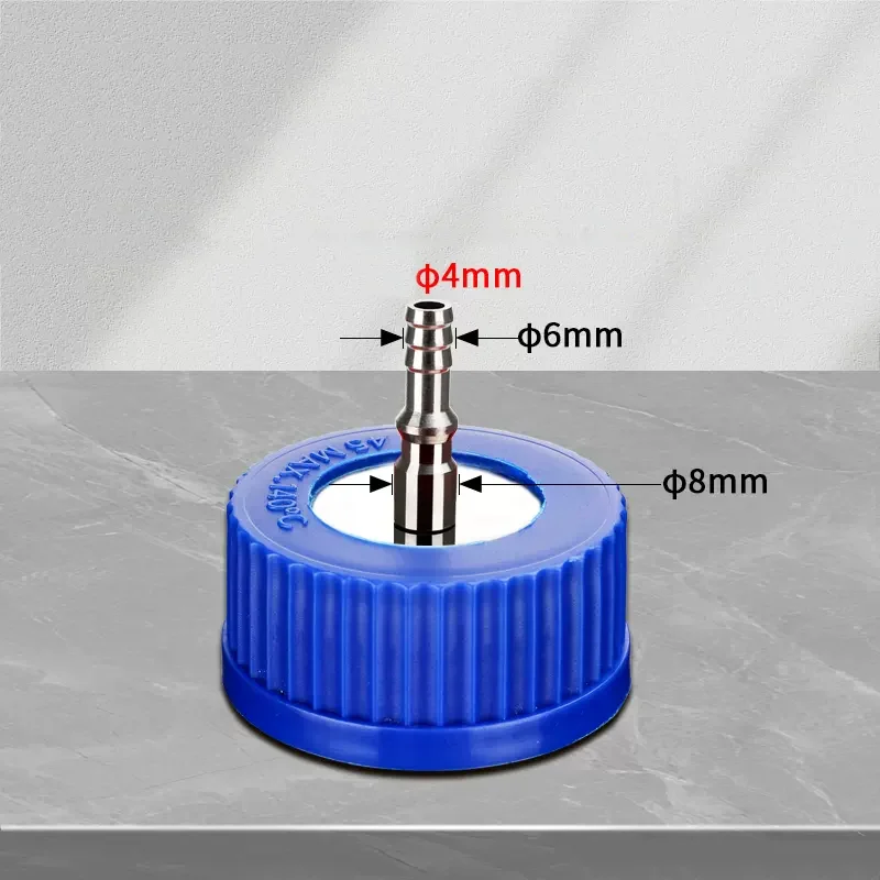 Xin Tester Lab Single-pass Two-way Three-way Four-way Refill Bottle Cap Stainless Steel + PP Reagent Bottle Cap