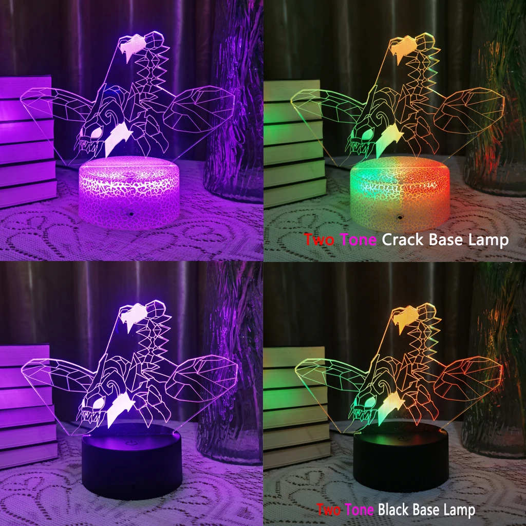 LOL League of Legends Game Figure Skarner The Crystal Vanguard Lamps 3D Led Neon Night Lights Sitting Room Table Colorful Decor