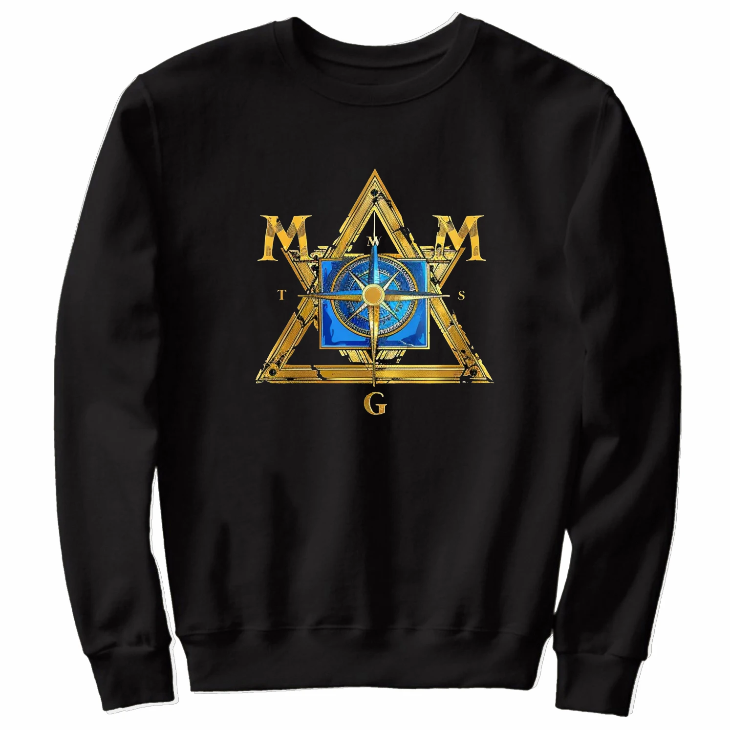 Retro Freemason M Design Featuring G and Square & Compass Symbol Pullover Hoodie 100% Cotton Comfortable Casual Mens Sweatshirt